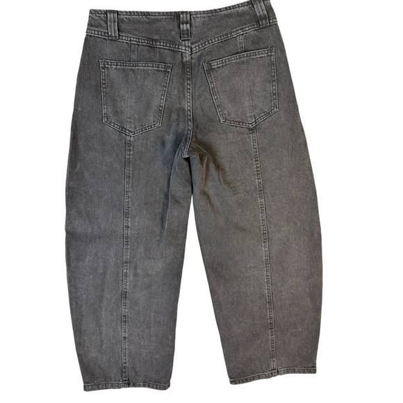 Future Collective Gray Black Wide Leg 90's Y2K Denim Jeans Women's Size 6 - Picture 3 of 6